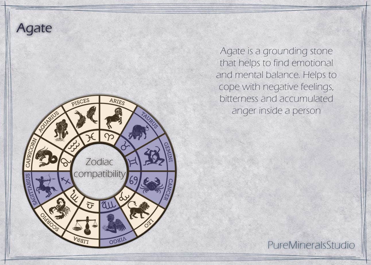 Set made of Botswana Agate - Image 3