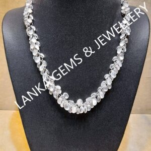 Necklace with Moonstones set in Sterling Silver